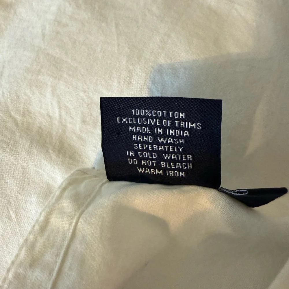 Madison Mathews - Embroidered White and Blue Mini Dress - Size Small - Picture 5 of 5